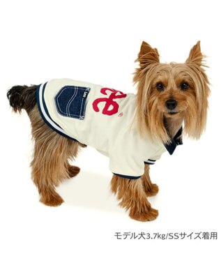 PET PARADISE Lee ジップUP トレーナー 《ホワイト》 小型犬 ホワイト