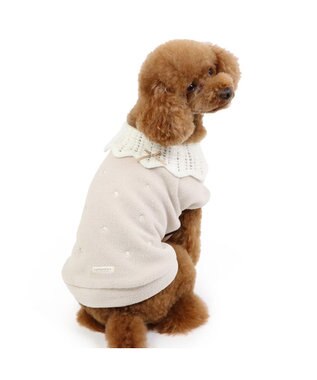 PET PARADISE ペットパラダイス ワンダフル ストレッチ フリース 《 ニット襟 》小型犬 茶