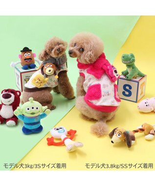 PET PARADISE ディズニー トイ・ストーリー　スリンキー マフラー付き トレーナー  小型犬 スリンキー