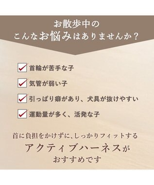 PET PARADISE リサとガスパール アクティブハーネス 《三角柄》 ＳＭ 中型犬 ホワイト×ネイビー