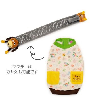 PET PARADISE ディズニー トイ・ストーリー　スリンキー マフラー付き トレーナー  小型犬 スリンキー