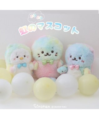 Mother garden しろたん 虹のふわふわ マスコット 19cm -