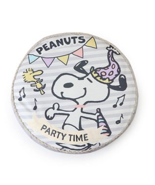 PET PARADISE ≪数量限定 スヌーピーお誕生日≫ スヌーピー 丸形クッション 《パーティー柄》 パーティー柄