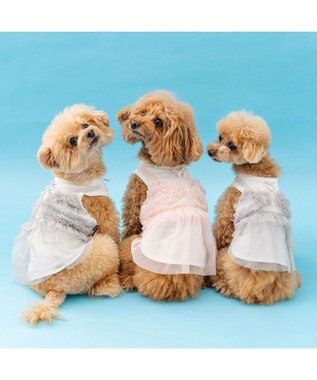 PET PARADISE ペットパラダイス チュール タンクトップ 《ピンク》 小型犬 ピンク
