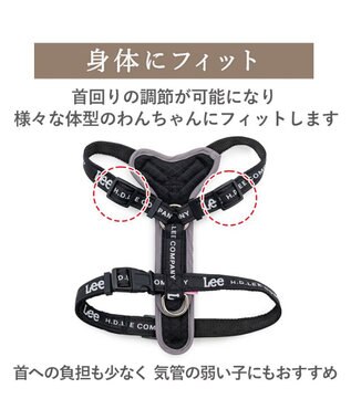 PET PARADISE Lee ロゴアクティブ ハーネス Ｓ ブラック