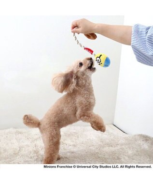 PET PARADISE ミニオン ボブ ドーナツ ロープ トイ 黄