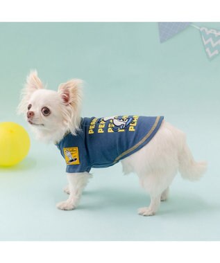 PET PARADISE スヌーピー スケボー Tシャツ 小型犬 ネイビー