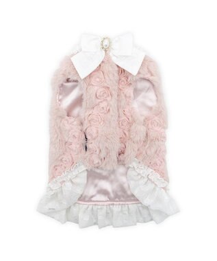 PET PARADISE cherircouture パールリボン ベスト 《ピンク》 小型犬 ピンク