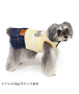 PET PARADISE Lee スカートつなぎ 《鹿子ボーダー》 小型犬 鹿子ボーダー