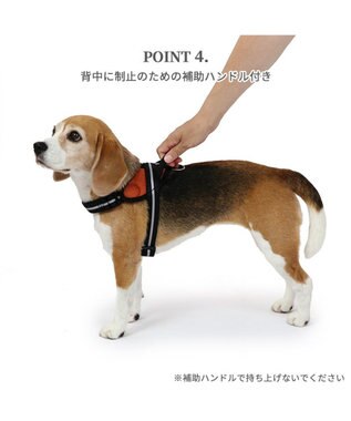 PET PARADISE ヘッドインハーネス  【ＳＭ】 オレンジ / ブルー 【中型犬】 オレンジ×グレー