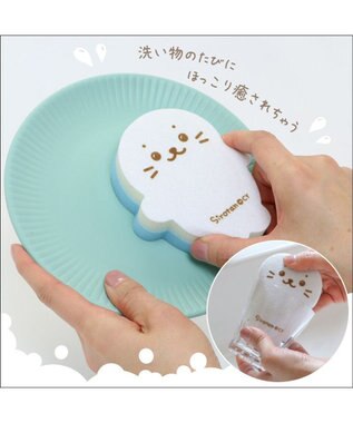 Mother garden しろたん 台所用 スポンジ 3個セット しろたん らっこいぬ らむね スポンジ -