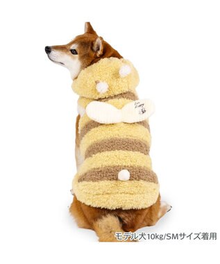 PET PARADISE ペットパラダイス 蜂 くるふわ なりきり パーカー 中型犬 イエロー