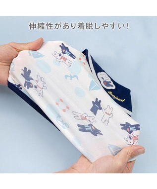 PET PARADISE リサとガスパール 接触冷感 タンクトップ 《マリン柄》 中型犬 大型犬 ホワイト×ネイビー
