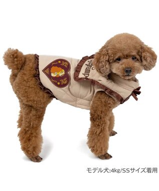 PET PARADISE ディズニー わんわん物語 レディ 遠赤軽量ふわベスト 小型犬 ブラウン
