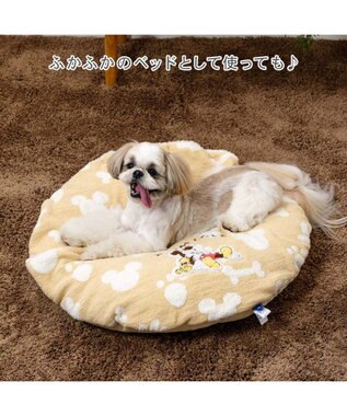 PET PARADISE ディズニー ミッキーマウス プルート 遠赤外線 くつろぎマット イエロー