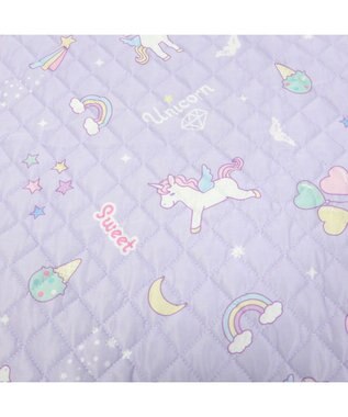 Mother garden マザーガーデン ユニコーン クール枕パッド 35×50cm ポップ柄 ピンク（濃）