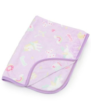 Mother garden マザーガーデン ユニコーン ひざかけ 70×100cm  《ポップ柄》 あったかひざ掛け -