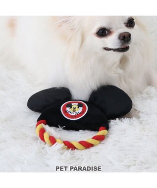 PET PARADISE ディズニー ミッキーマウス ロープ おもちゃ 《クラブ》 黒