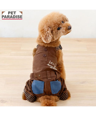 PET PARADISE ペットパラダイス ツイル オーバーオール 小型犬