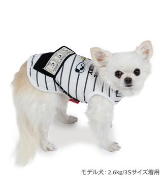 PET PARADISE スヌーピー エコメイド タンクトップ 《サコッシュ付き》 小型犬 ホワイト×ブラック