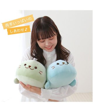 Mother garden しろたん ふわもち ぬいぐるみ 38cm  みるくカラー 《ソーダみるく》 単品 ソーダみるく