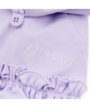 PET PARADISE ペットパラダイス ドット柄 フード付パーカー 《パープル》 小型犬 パープル