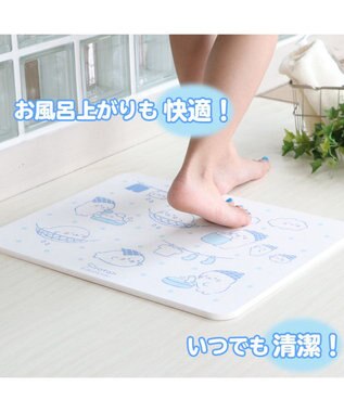 Mother garden しろたん 珪藻土 バスマット Lサイズ 50cm×40cm 日常柄