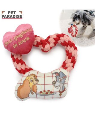 PET PARADISE ディズニー わんわん物語 ハート編み ロープトイ