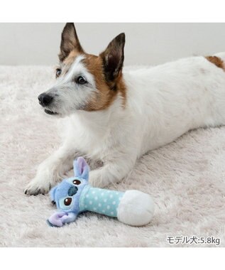 PET PARADISE ディズニー スティッチ ダンベル トイ ライトブルー