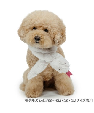 PET PARADISE ペットパラダイス 干支 巳 マフラー 《ホワイト》 小型犬 ＳＳ～ＳＭ・ＤＳ・ＤＭ ホワイト