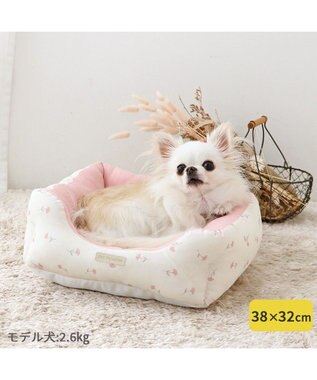 PET PARADISE ペットパラダイス 小花柄カドラー《ピンク》  S　超小型犬 小花柄 ピンク