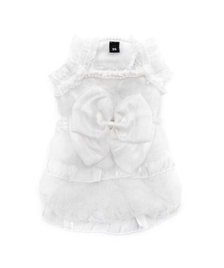PET PARADISE cherircouture メニーローズ ワンピース ホワイト 小型犬 ホワイト