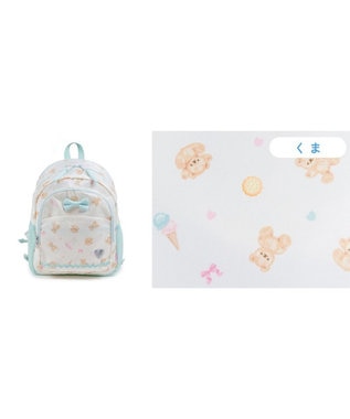 Mother garden マザーガーデン ネット店限定 リュック 【Ｍサイズ】 《くま柄》 くま柄