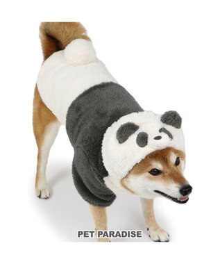 PET PARADISE ペットパラダイス もこもこなりきり パーカー 《パンダ》  中型犬