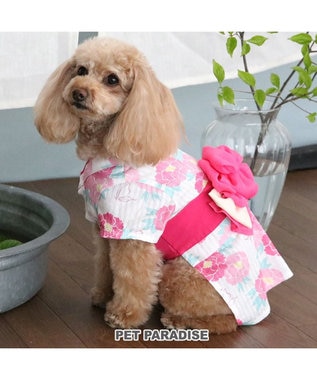 PET PARADISE 犬の服 夏 犬服 浴衣 牡丹柄 ピンク 【小型犬】