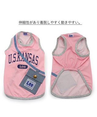 PET PARADISE Ｌｅｅ Tシャツ 【小型犬】 ポーチ ブルー ピンク クールマックスエコメイド ピンク