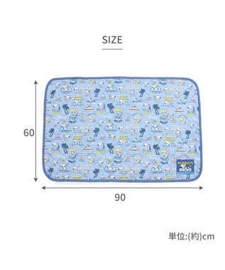 PET PARADISE スヌーピー クールマット 《バケーション柄》 90×60㎝ バケーション柄