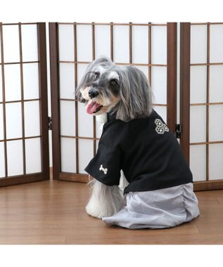 PET PARADISE ペットパラダイス 紋付袴 《シルバー》 小型犬