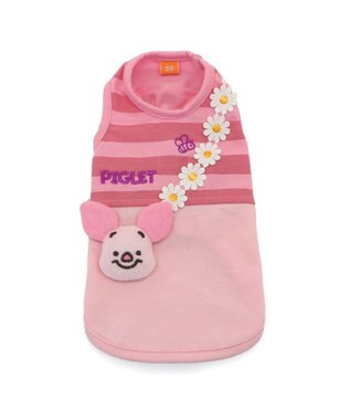 PET PARADISE ディズニー ピグレット タンクトップ 《お花ストラップ》 小型犬 ピンク