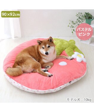 PET PARADISE ネット店限定 ペットパラダイス 春いちご クッション  L パステルピンク