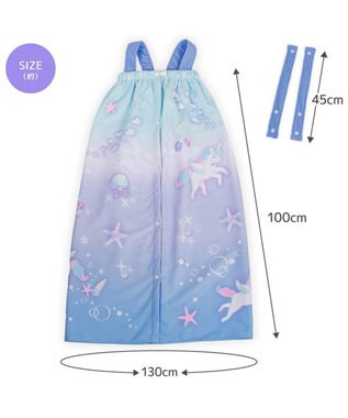 Mother garden マザーガーデン ユニコーン 水泳 ラップタオル 100cm ユニコーン