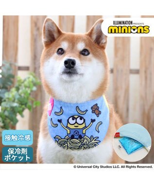 PET PARADISE ミニオン デニム風 クールネック バンダナ《 保冷剤付き 》【中型犬】