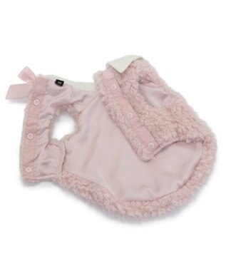 PET PARADISE cherircouture メニーリボンファーベスト 《ピンク》 小型犬 ピンク