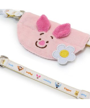 PET PARADISE ディズニー くまのプーさん 《ピグレット にこにこ》 首輪 ＳＳ  小型犬 ピンク