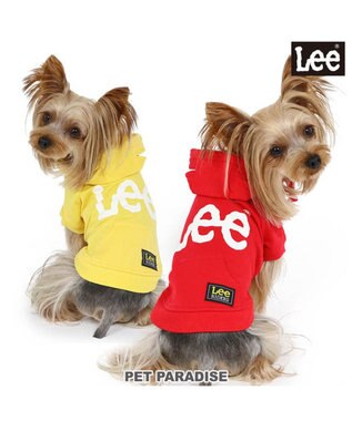  犬の服 犬 服 秋冬 Ｌｅｅ パーカー 【小型犬】 白 ロゴ レッド イエロー