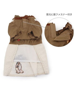 PET PARADISE ディズニー わんわん物語 レディ ワンピース 《ぷくっと花柄》 小型犬 ぷくっと花柄