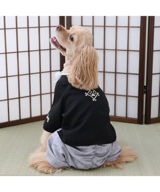 PET PARADISE ペットパラダイス 金糸紋付き袴 中型犬 大型犬 黒