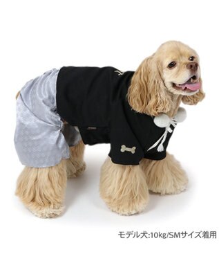 PET PARADISE ペットパラダイス 金糸紋付き袴 中型犬 大型犬 黒