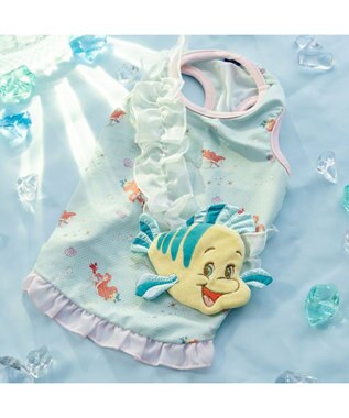 PET PARADISE ディズニー リトルマーメイド フランダー タンクトップ 小型犬 ライトブルー