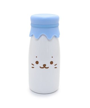 Mother garden しろたん 牛乳瓶風 ステンレスボトル 水筒 《顔ぼん》 単品 顔ぼん